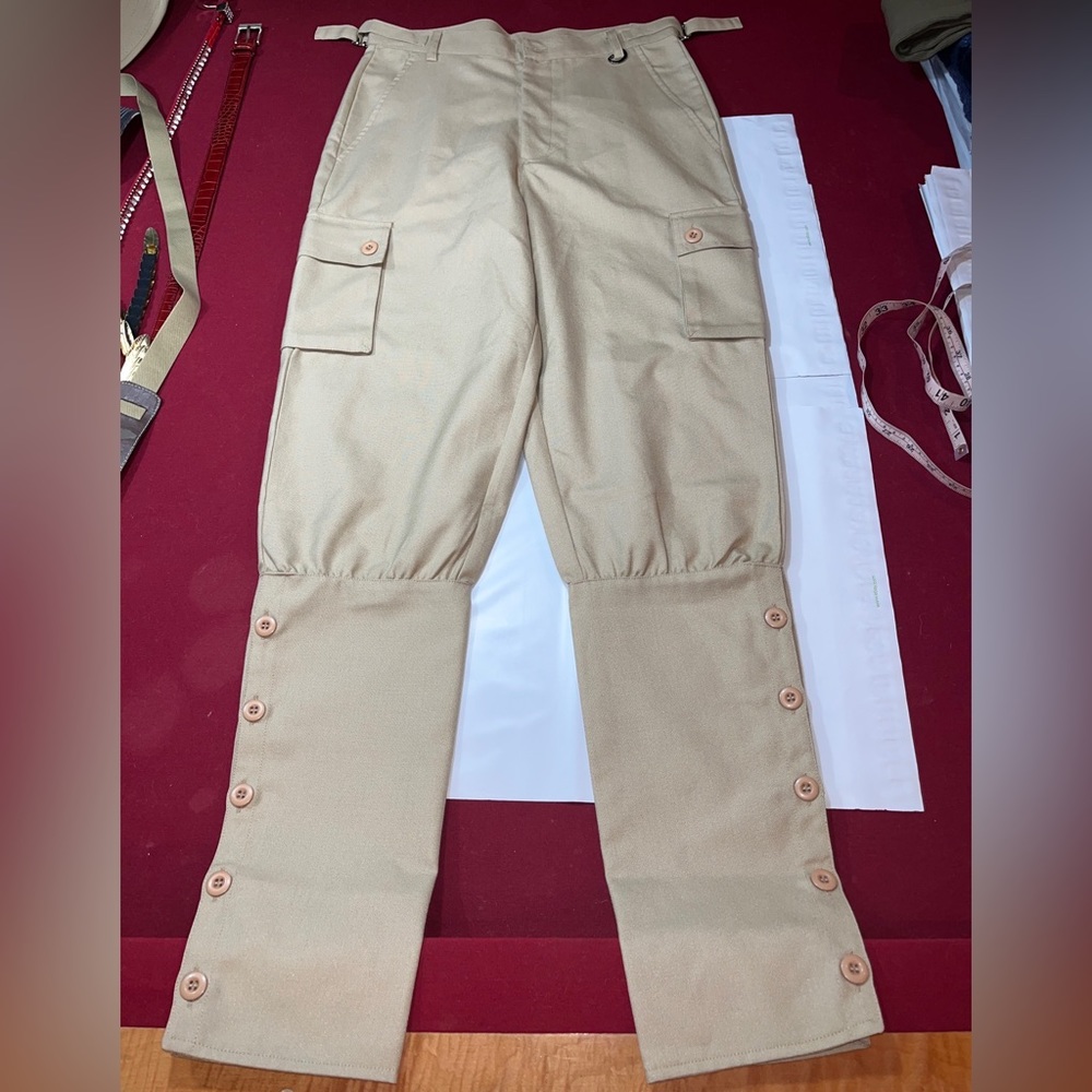 The Pirate Dressing TAN Pants Costume Size SMALL adjustable waist quality brand